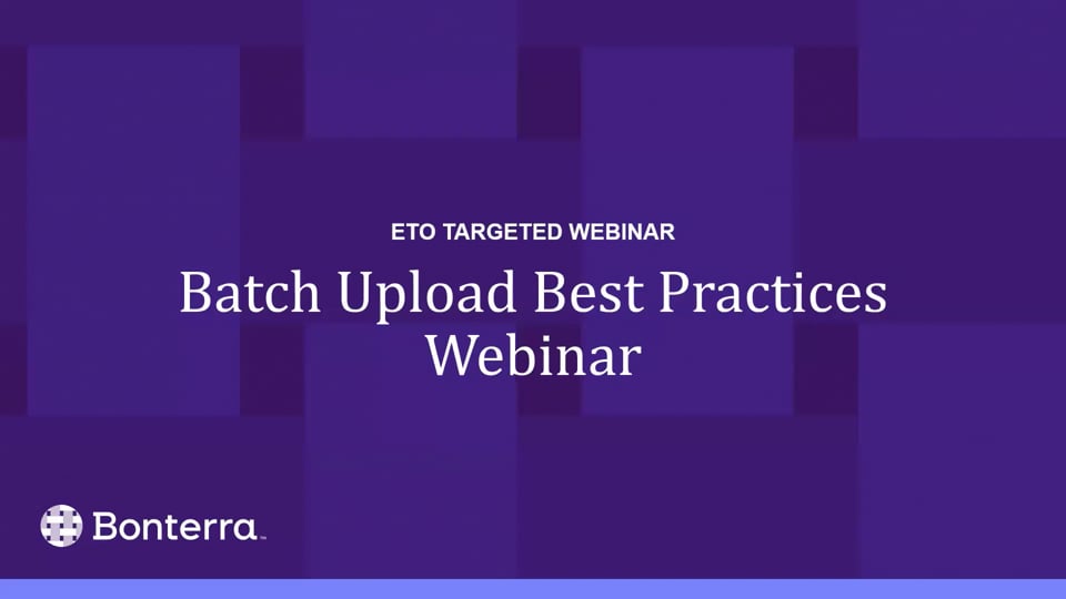 Batch Upload Best Practices