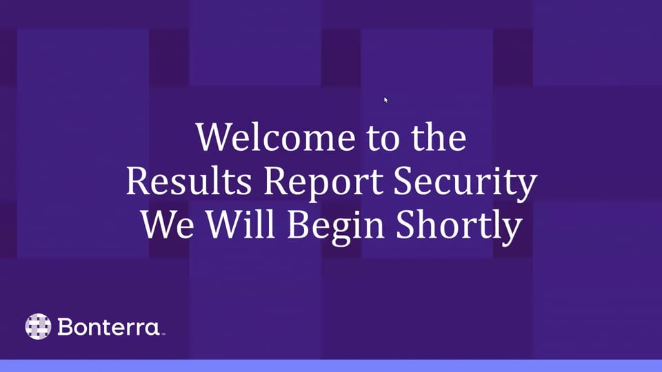 Results Report Security