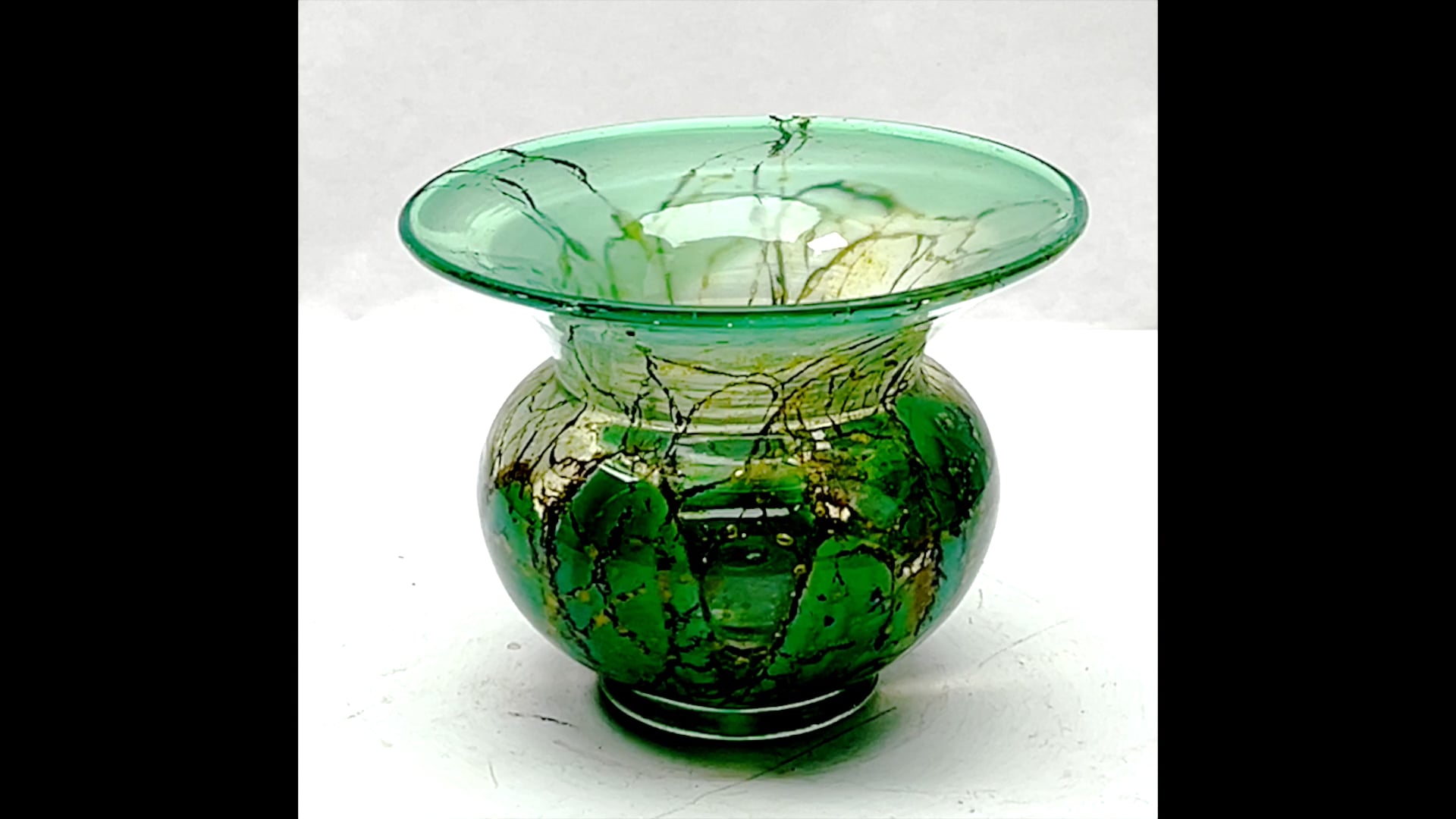 Ikora' Art Glass Vase, Produced, by WMF in Germany, 1930s by Karl