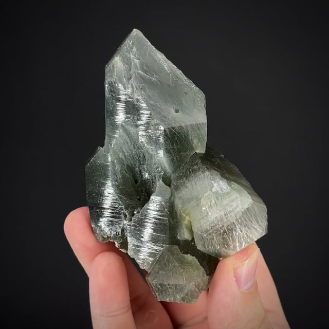 Quartz with Actinolite inclusions