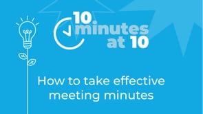 How to Take Effective Meeting Minutes