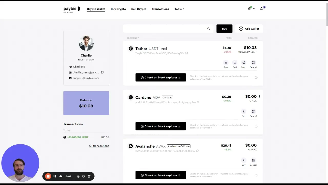 How to buy cryptocurrency using Corporate accounts? | Paybis guide by  George Matitaishvili