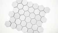 Sande Ivory 2X2 Hexagon Matte Porcelain Mosaic Tile