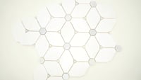 Cecily Grigio 10.83x12.6 Polished Marble Mosaic Tile