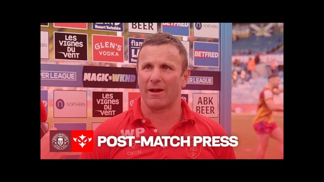 POST-MATCH PRESS: Willie Peters discusses Wigan defeat