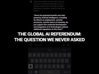 The Global AI Referendum: The Question We Never Asked