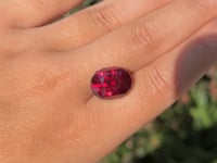 RARE !! RHODOLITE POURPRE ROUGE DE MADAGASCAR : 2,87 CARATS