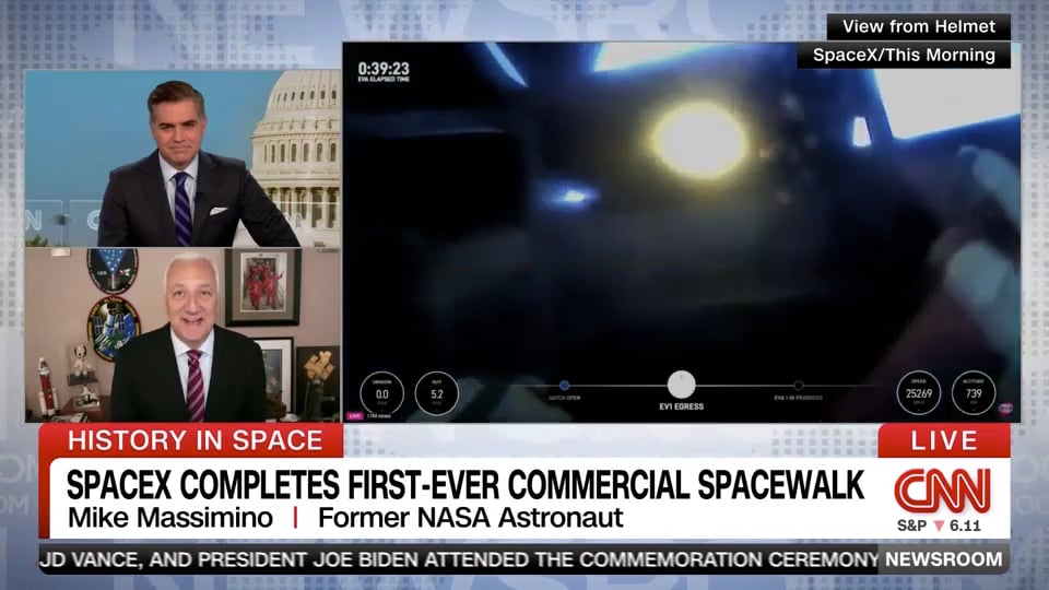 CNN | SpaceX Completes First-Ever Commercial Spacewalk
