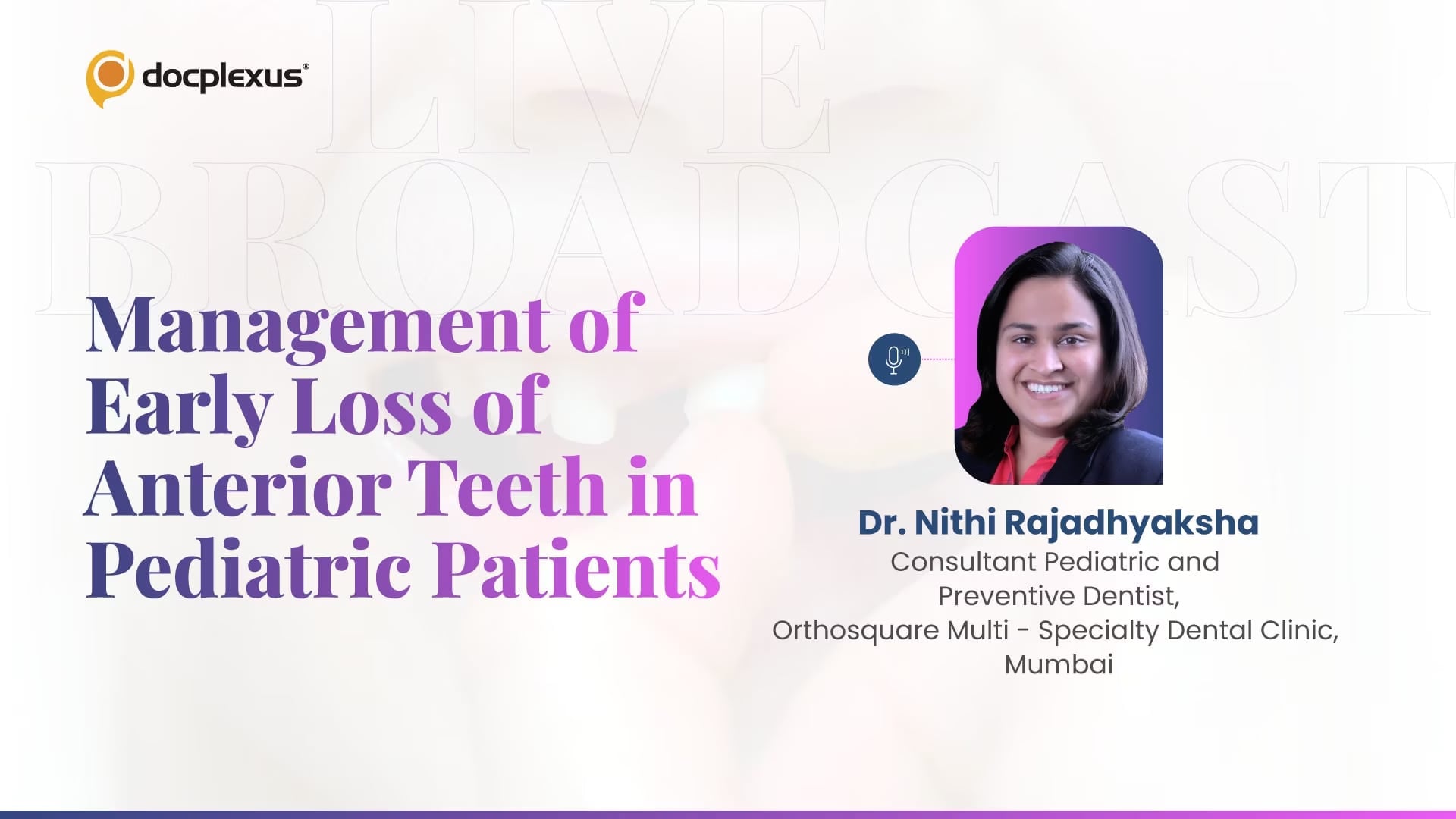 Management of Early Loss of Anterior Teeth in Pediatric Patients