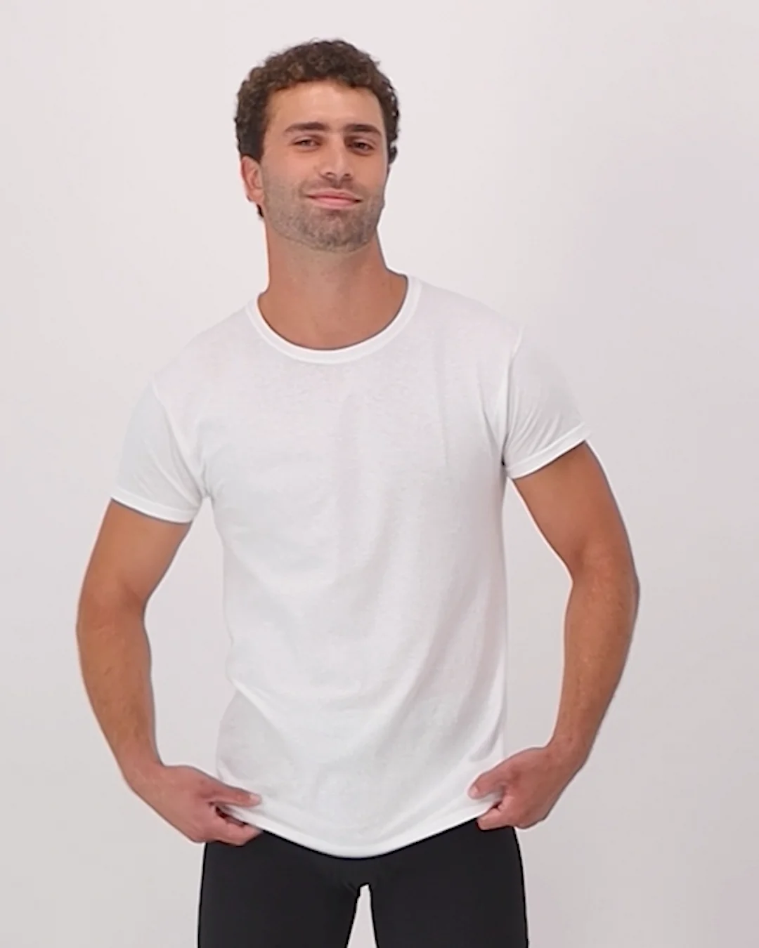 Hanes Men's White Undershirt, Odor Control, 6-pack