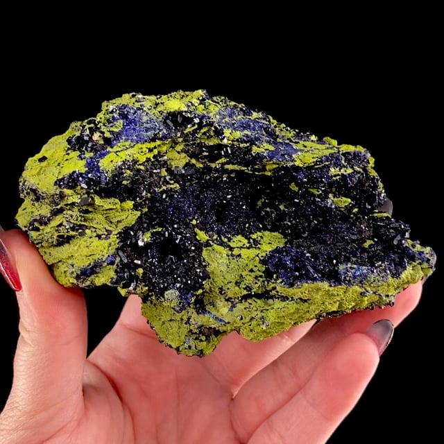 Azurite with Mottramite