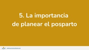 5. La importancia de planear para el posparto