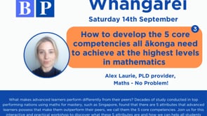 SBP Te Tai Tokerau: How to develop the 5 core competencies all ākonga need to achieve at the highest levels in mathematics