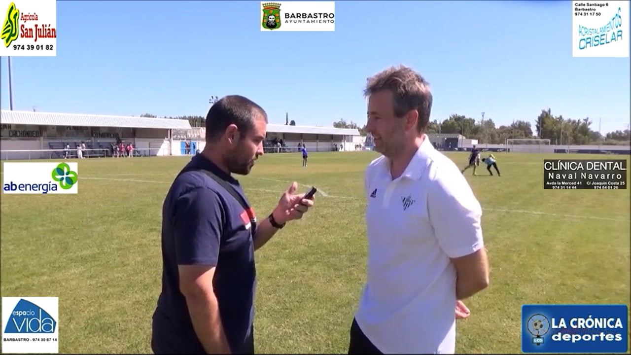 VÍCTOR IZUEL (Entrenador Casetas) UD Casetas 1-0 CD Robres / J2 - Regional Preferente G1 