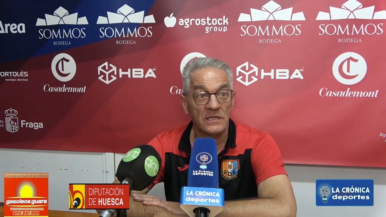 MIGUEL RUBIO (Entrenador Fraga) UD Fraga 0-3 AT Monzón / Jor. 2 - Tercera Rfef