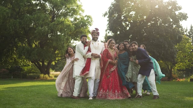 Still from Shaily & Vivek next day edit by Happy Soul Films, Toronto wedding videographers