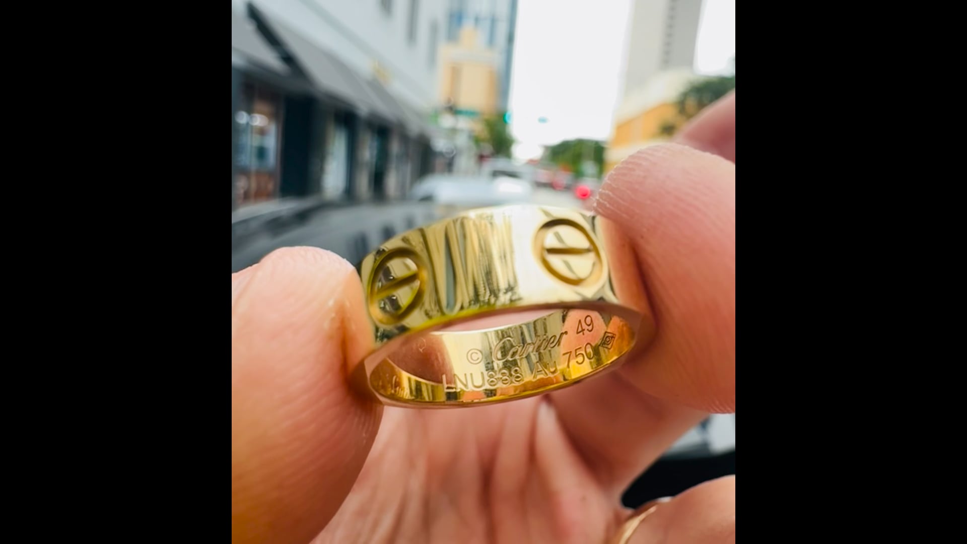Cartier Love Ring 18k Yellow Gold Size 49 at 1stDibs