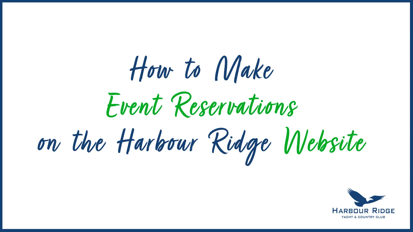 How To Register For An Event On The Harbour Ridge Website