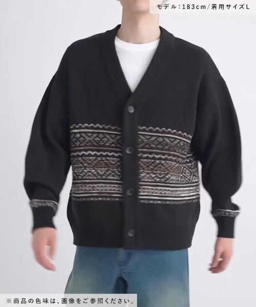 切替ノルディックカーディガン/アウトレット価格 | [公式]ラコレ