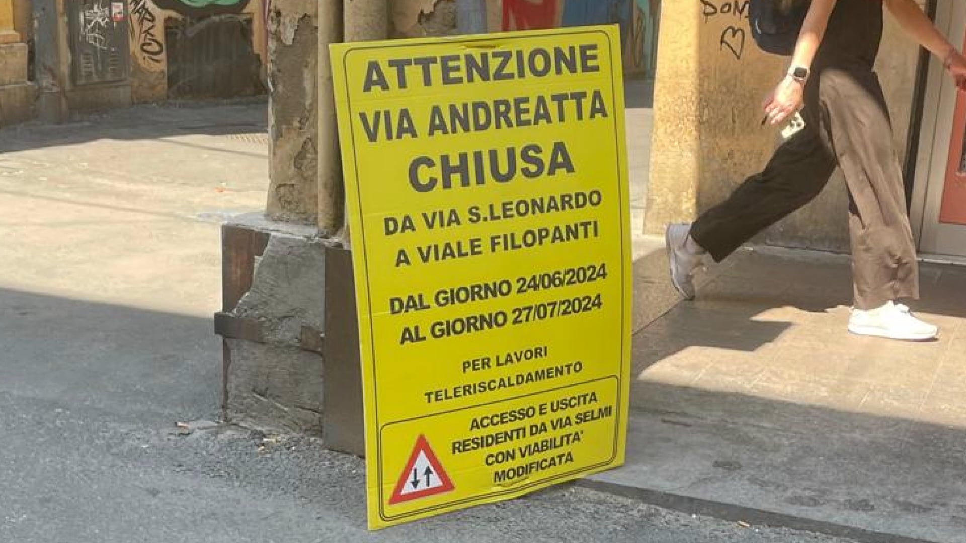 I lavori interminabili di via Andreatta, ex via Belmeloro