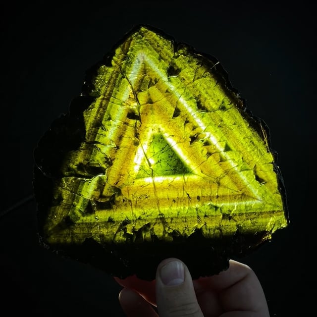 Fluor-liddicoatite (polished slice)