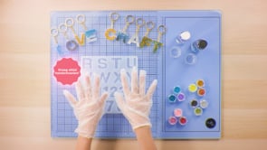 Resin keyring kit - Alphabet