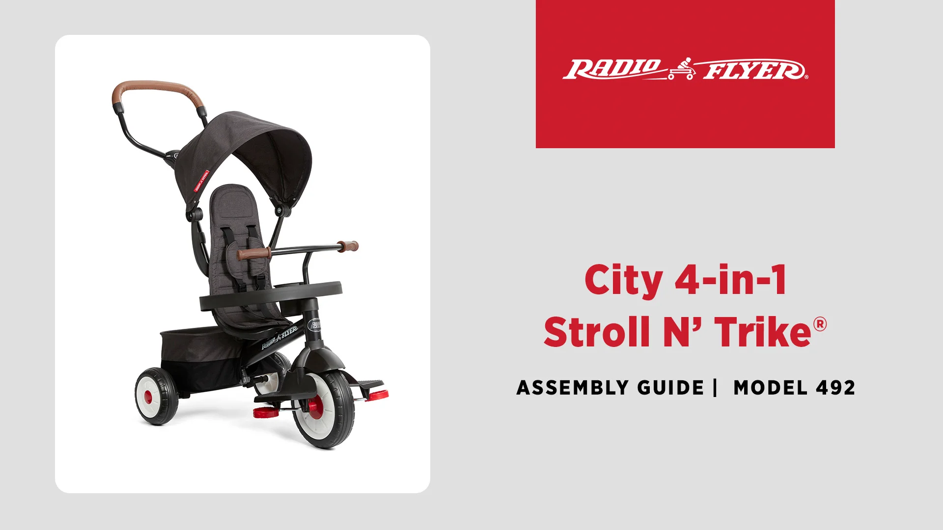 City 4 in 1 stroll n trike assembly video radio flyer