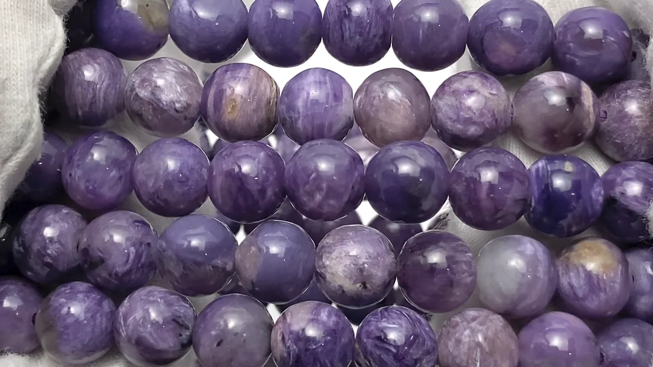 チャロアイト（産地・ロシア） ラウンド8mm ブレスレット｜天然石