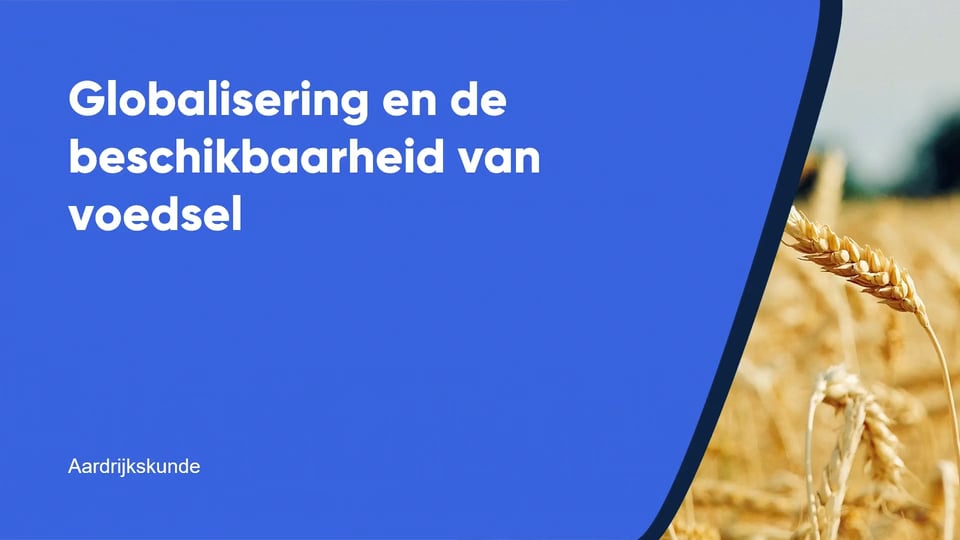 Globalisering en de beschikbaarheid van voedsel