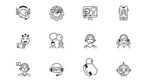 Support Service Animated Icons, an Outline Icon by Prosymbols (Thumbnail 4 of 4)