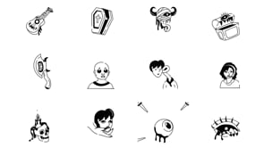 Animated Demon Doodle Icon Set, a Solid Icon by Prosymbols (Thumbnail 4 of 4)