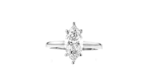 2.00 Carat Marquise Lab-Grown Diamond Solitaire Ring in 14kt White Gold