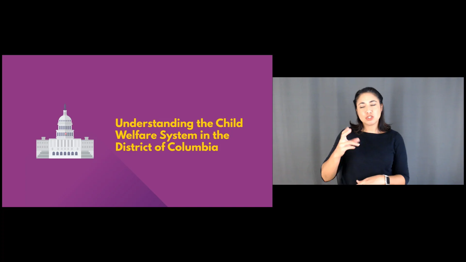 Understanding the Child Welfare System in the District of Columbia ASL ...