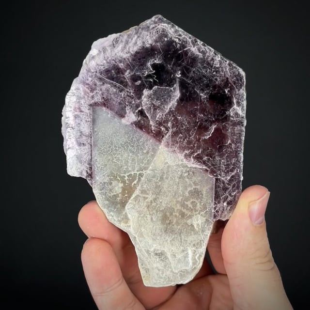 Lepidolite and Muscovite (unusual intergrowth)