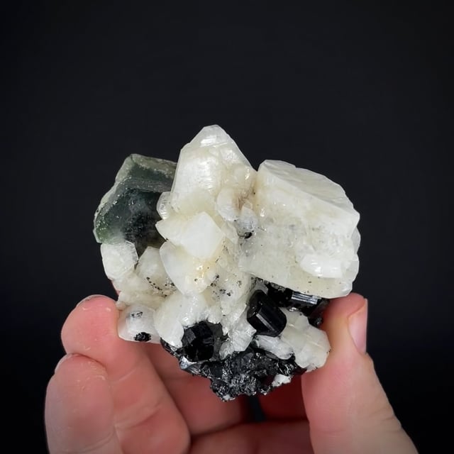 Albite with Schorl and Fluorapatite