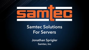 Samtec Solutions For Servers