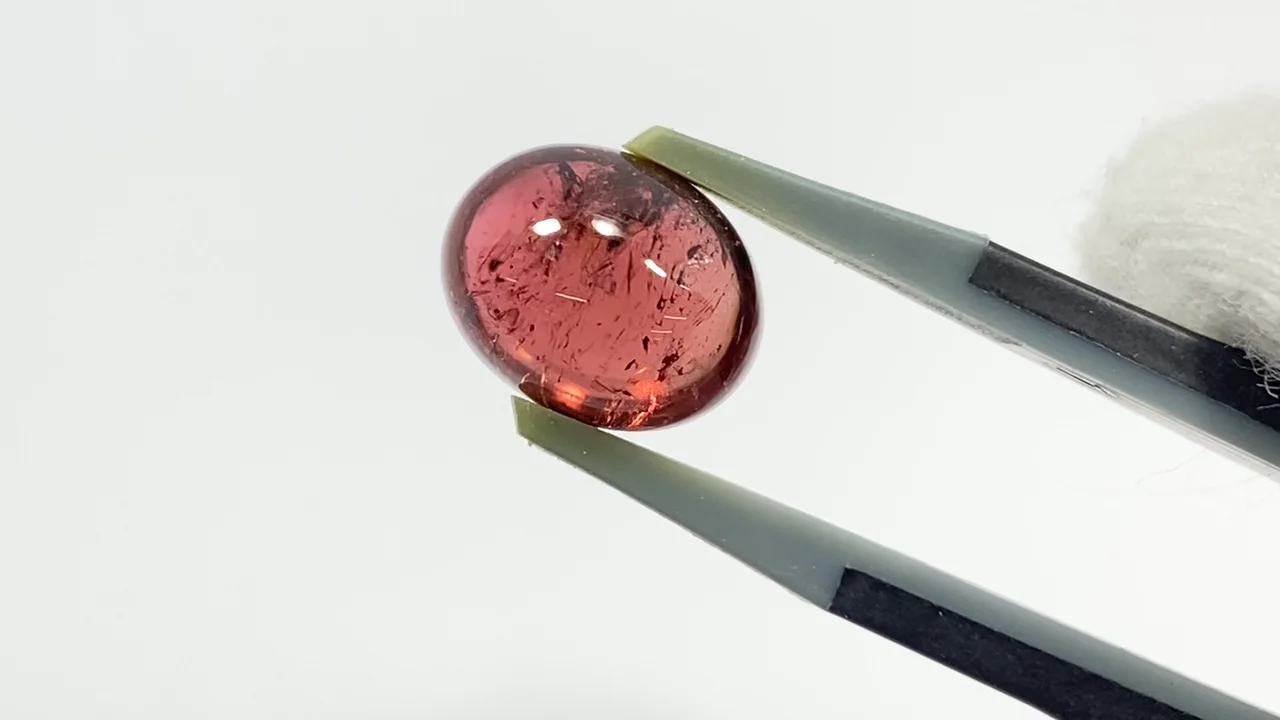 AAA級◆天然赤トルマリン原石YTH186Q3/181Q01D 動画】【1点もの】宝石質トルマリンAAA- ルース 1個 NO.230 - 天然石
