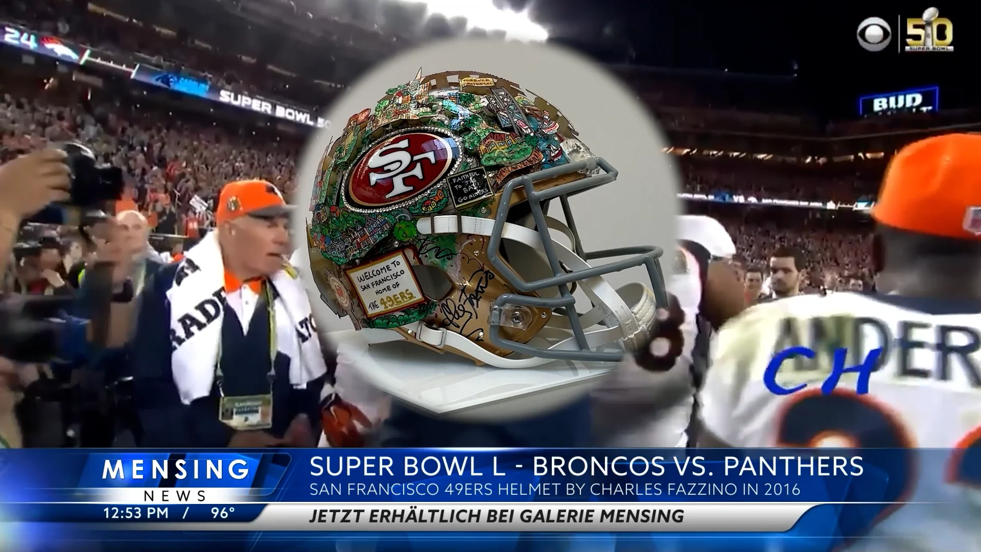 Charles Fazzino | NFL Super Bowl L 2016 San Francisco 49ers Helmet