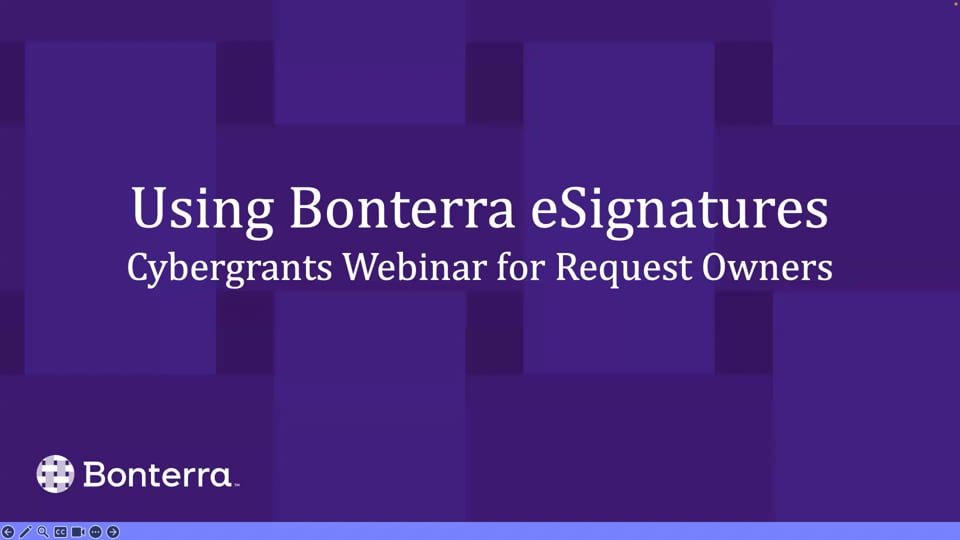 Using Bonterra eSignatures