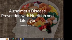 Alzheimer's Disease Prevention with Nutrition and Lifestyle