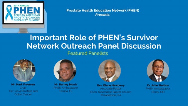 The Important Role of PHEN’s Survivor Network Outreach Panel Discussion