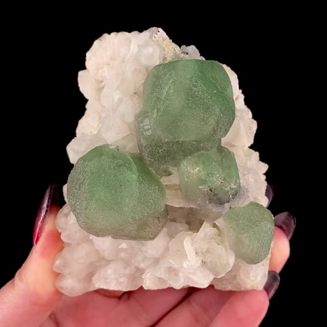 Fluorite on Quartz