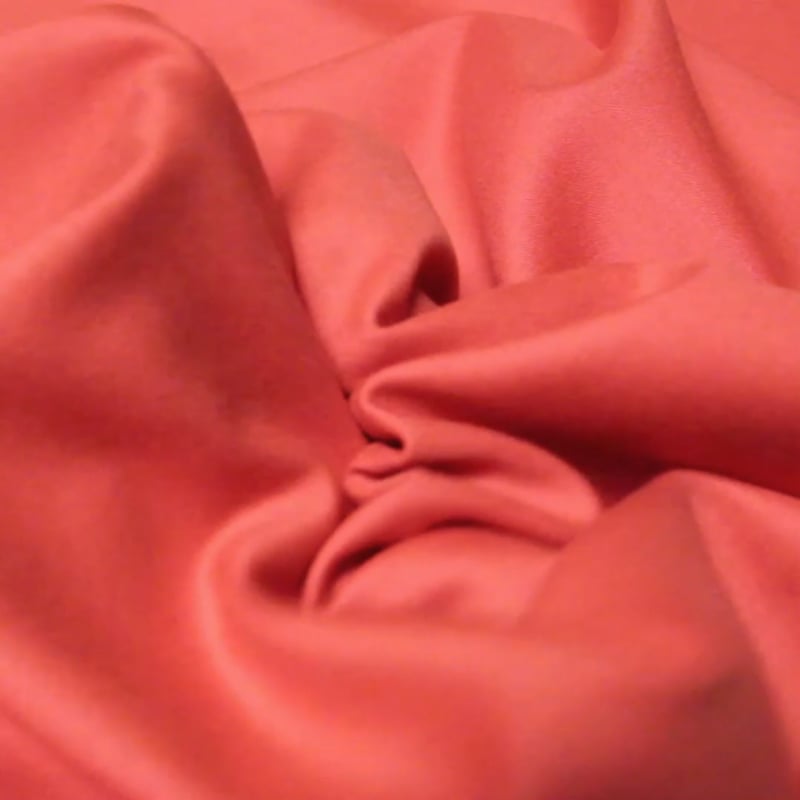 Vidéo: Tissu tailleur 100% laine vierge - Rouge corail