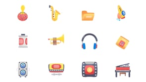 Animated Music Icon Collection, a Duotone Icon by Prosymbols (Thumbnail 3 of 3)