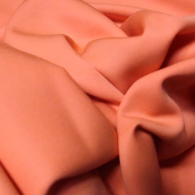Vidéo: Tissu tailleur 100% laine vierge - Saumon (Coupon de 3 mètres)
