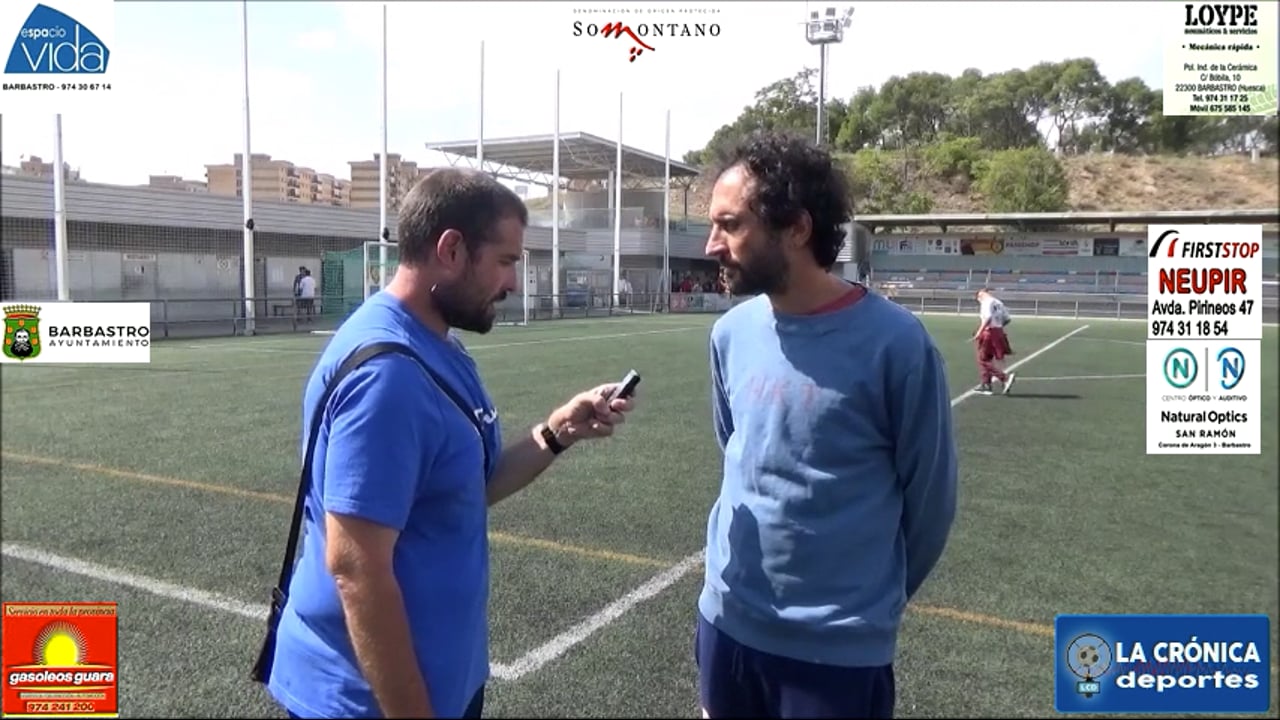 VÍCTOR NAVARRO (Entrenador At. Teruel) UD Montecarlo 3-2 At Teruel / J3 - Regional Preferente G2