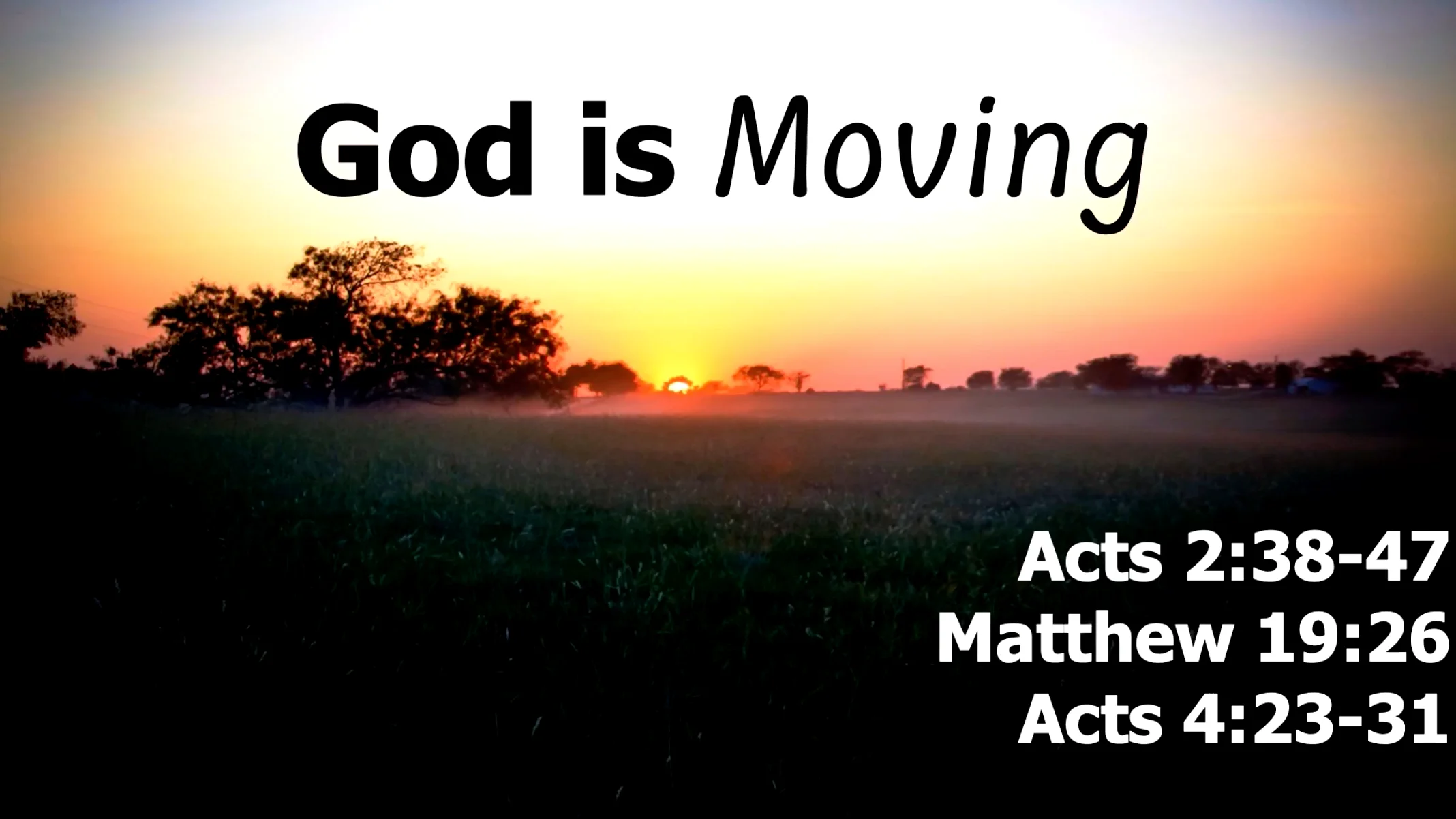 God is Moving 9.22.24