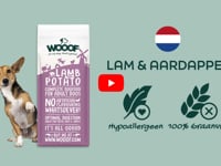 WOOOF Lam &amp;amp; Aardappel Hondenvoer is een complete en natuurlijk geperste hondenbrok, geschikt voor alle volwassen honden, zowel groot als klein. De brok is 100%&amp;hellip;