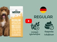 WOOOF Regular Hundefutter ist ein komplett nat&amp;uuml;rlich gepresstes Hundefutter f&amp;uuml;r alle ausgewachsenen Hunde und sowohl f&amp;uuml;r gro&amp;szlig;e als auch f&amp;uuml;r&amp;hellip;