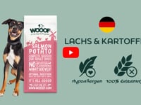 WOOOF Lachs &amp;amp; Kartoffel Hypoallergen Hundefutter ist ein komplett nat&amp;uuml;rlich gepresstes Hundefutter, speziell entwickelt f&amp;uuml;r Hunde mit Allergien oder&amp;hellip;